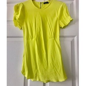 Neon Short Sleeve Blouse